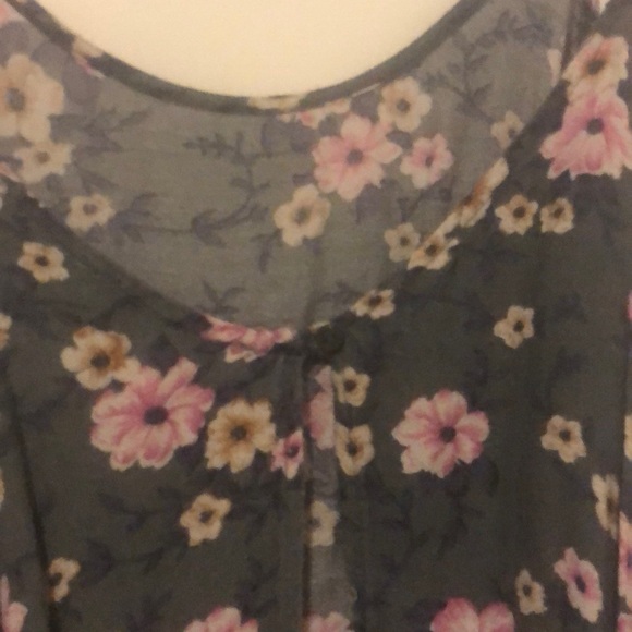 AEO Open Back Floral Blouse - Picture 7 of 7